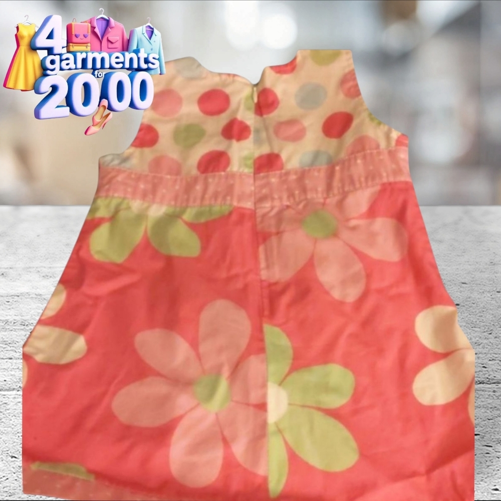 Mini boden floral sleeveless dress size 12-18 months